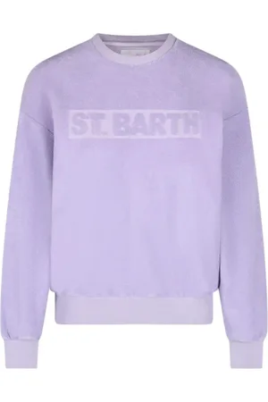 MC2 SAINT BARTH Dames, Sweatshirts & Hoodies, Paars, Maat: M Katoen