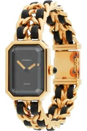 CHANEL Dames, Pre-owned, Geel, Maat: ONE Size Leer