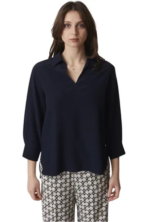 Aspesi Dames, Blouses & Shirts, Blauw, Maat: M