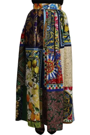 Dolce & Gabbana Dames, Rokken, Veelkleurig, Maat: 3XS Katoen