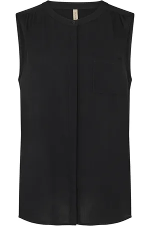 soyaconcept Dames, Tops, Zwart, Maat: XL Viscose