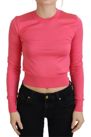 Dolce & Gabbana Dames, Tops, Roze, Maat: 3XS Zijde