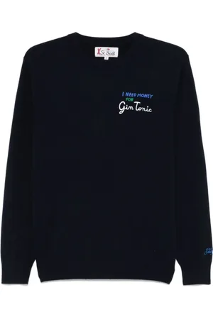 MC2 SAINT BARTH Heren, Sweatshirts & Hoodies, Blauw, Maat: XL Wol