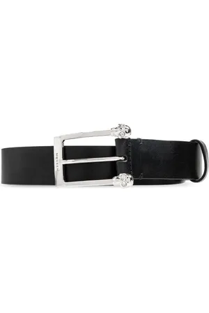 Alexander McQueen Heren, Accessoires, Zwart, Maat: 105 CM Leer