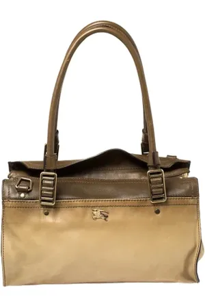 Burberry Dames, Pre-owned, Bruin, Maat: ONE Size Leer