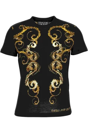 VERSACE Dames, Tops, Zwart, Maat: S Katoen