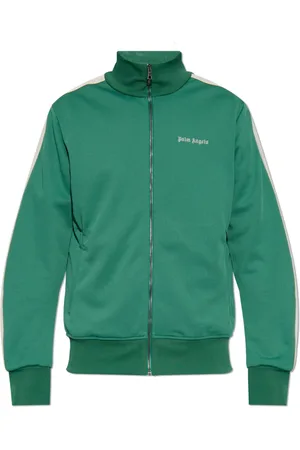 Palm Angels Heren, Sweatshirts & Hoodies, Groen, Maat: L Poliester