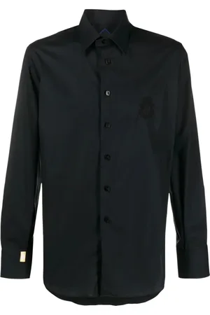 BILLIONAIRE Heren, Overhemden, Zwart, Maat: 2XL Katoen