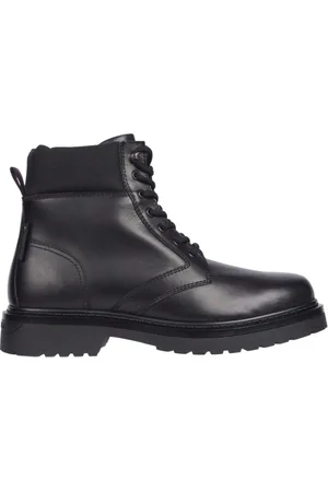 Tommy Hilfiger Heren, Schoenen, Zwart, Maat: 42 EU Synthetisch