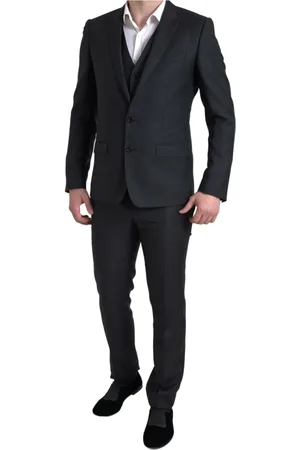 Dolce & Gabbana Heren, Pakken, Zwart, Maat: S Wol