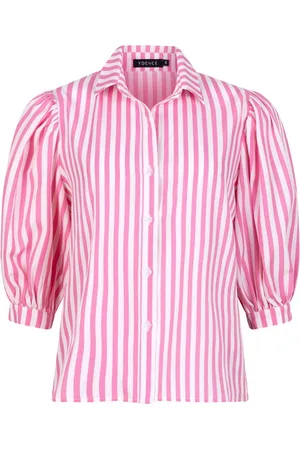 Ydence Dames, Blouses & Shirts, Roze, Maat: L