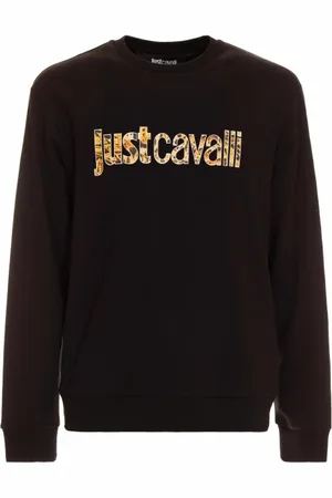 Roberto Cavalli Heren, Sweatshirts & Hoodies, Zwart, Maat: S
