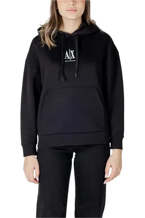 Armani Exchange Dames, Sweatshirts & Hoodies, Zwart, Maat: XS Katoen