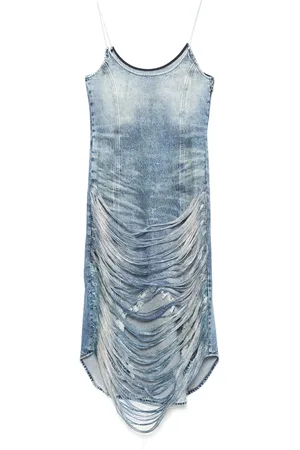 Diesel Dames, Jurken, Blauw, Maat: S
