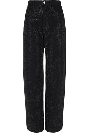Armani Exchange Dames, Broeken, Zwart, Maat: W26 Denim