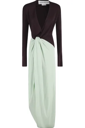 Victoria Beckham Dames, Jurken, Veelkleurig, Maat: XS Jersey