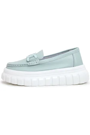 CESARE GASPARI Dames, Schoenen, Blauw, Maat: 36 EU Leer