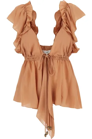 Chloé Dames, Blouses & Shirts, , Maat: S Zijde