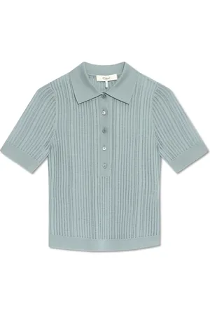 Chloé Dames, Tops, Blauw, Maat: S Wol