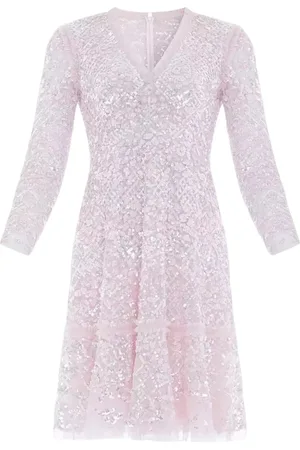 Needle & Thread Dames, Jurken, Roze, Maat: 2XS Poliester