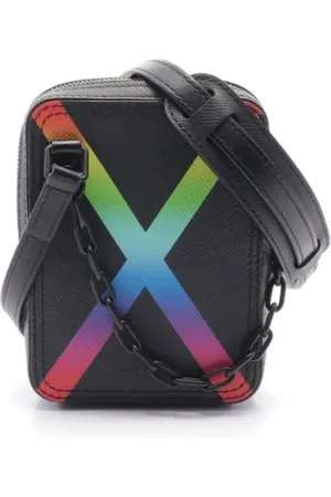 LOUIS VUITTON Heren, Pre-owned, Zwart, Maat: ONE Size Leer
