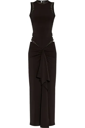 The Attico Dames, Jurken, Zwart, Maat: S Nylon