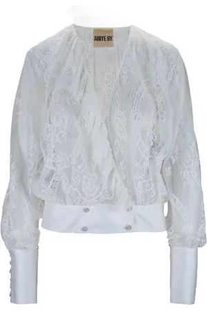 ANIYE BY Dames, Blouses & Shirts, Wit, Maat: L Katoen