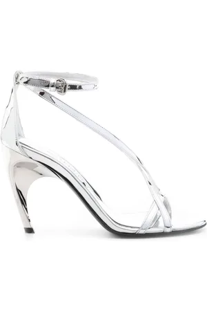 Alexander McQueen Dames, Schoenen, Grijs, Maat: 37 EU Leer