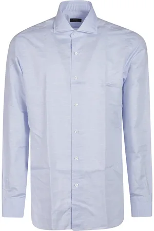 BARBA Heren, Overhemden, Blauw, Maat: 2XL