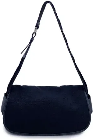 Saint Laurent Dames, Pre-owned, Zwart, Maat: ONE Size Satijn