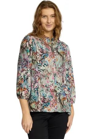 2-Biz Dames, Blouses & Shirts, Veelkleurig, Maat: L Viscose