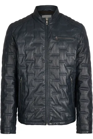 Bugatti Heren, Jassen, Blauw, Maat: 3XL Leer