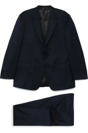 CANALI Heren, Pakken, Blauw, Maat: 5XL Zijde