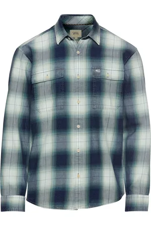 Camel Active Heren, Overhemden, Blauw, Maat: L Katoen