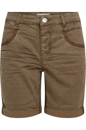 Mos Mosh Dames, Korte broeken, Bruin, Maat: W25 Denim