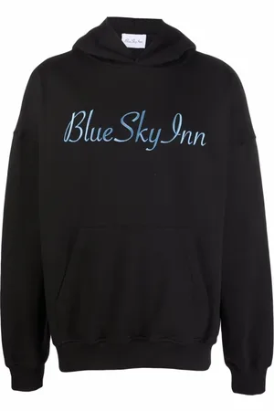 BLUE SKY INN Heren, Sweatshirts & Hoodies, Zwart, Maat: L Katoen