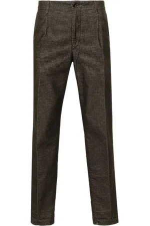 Incotex Heren, Broeken, Bruin, Maat: W33 Velours