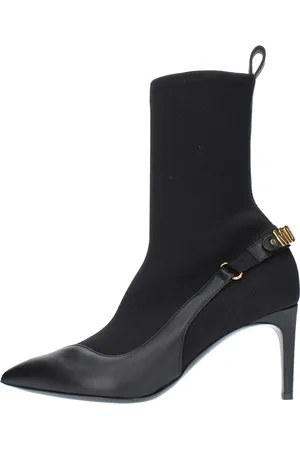 Moschino Dames, Schoenen, Zwart, Maat: 38 EU Leer