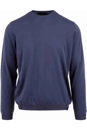 FAY Heren, Sweatshirts & Hoodies, Blauw, Maat: 2XL Katoen