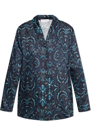 Hanro Dames, Nachtkleding & Lounge, Blauw, Maat: M Zijde