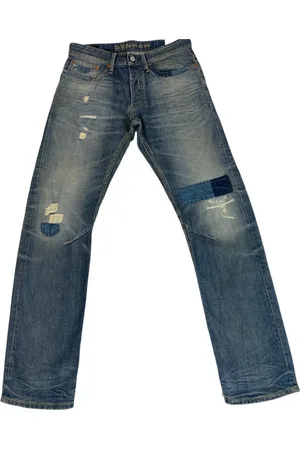 Denham Heren, Jeans, Blauw, Maat: W34 L32 Katoen