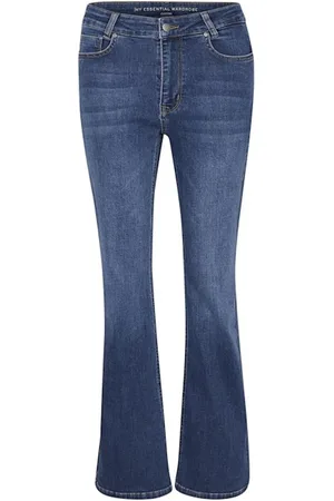 My Essential Wardrobe Dames, Jeans, Blauw, Maat: W26 L32 Katoen