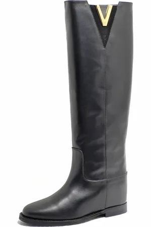 Via Roma Dames, Schoenen, Zwart, Maat: 36 EU Leer