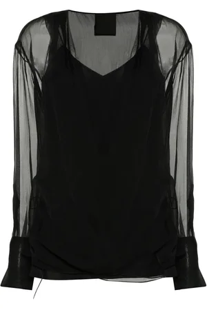Givenchy Dames, Blouses & Shirts, Zwart, Maat: XS Zijde