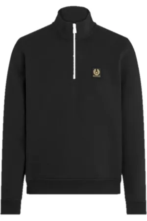 Belstaff Heren, Sweatshirts & Hoodies, Zwart, Maat: L Katoen