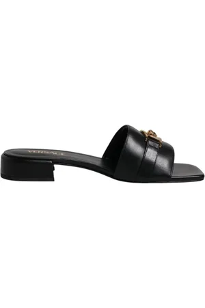 VERSACE Dames, Schoenen, Zwart, Maat: 37 EU Leer