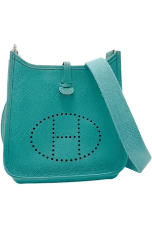 Hermès Dames, Pre-owned, Blauw, Maat: ONE Size Leer