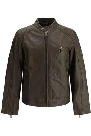 Belstaff Heren, Jassen, Bruin, Maat: S Leer