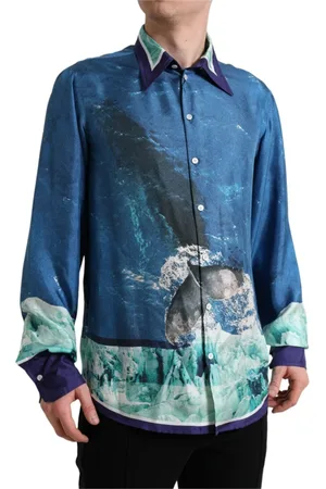 Dolce & Gabbana Heren, Overhemden, Veelkleurig, Maat: 2XL Zijde