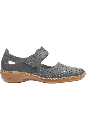 Rieker Dames, Schoenen, Blauw, Maat: 38 EU Leer